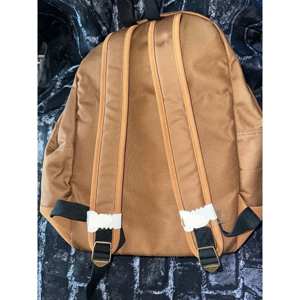 Sun + Stone Riley Mens Canvas Colorblocked Backpack, Tan, NWT - Picture 3 of 4